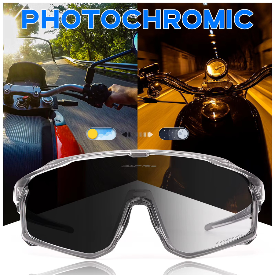 Kapvoe Sportsonnenbrille, photo chrome, Kunststoff - Bild 3
