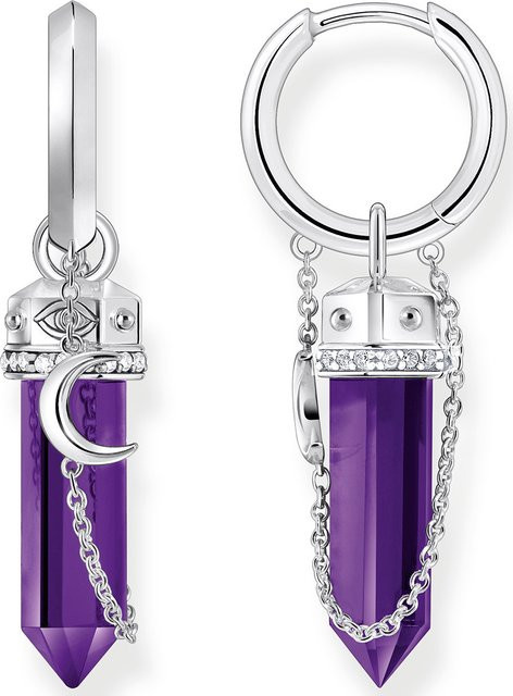 Thomas Sabo Creolen 925 Silber, Amethyst, Damen - Bild 1