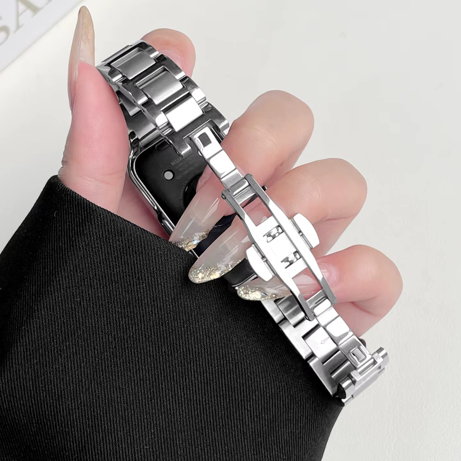 I LOVE LUO Uhrenarmband Edelstahl, Silber, Unisex - Bild 2