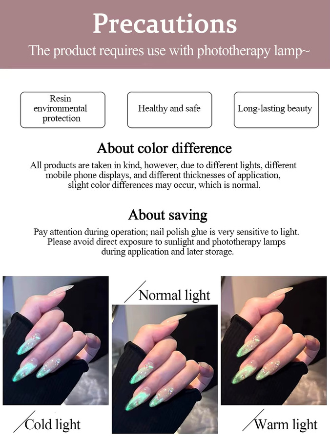 SHAKA Nagellack, Aurora Borealis Katzenauge, Grün - Bild 4