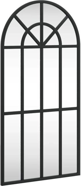 vidaXL Wandspiegel Schwarz aus Metall und Glas, Rechteckig, B: 30 cm, H: 60 cm - Bild 1