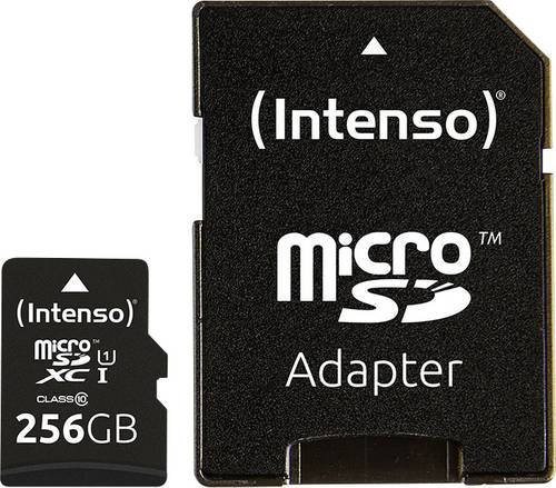 Intenso Premium microSDXC Speicherkarte 256 GB Class 10 UHS-I in Schwarz inkl. SD-Adapter - Bild 2