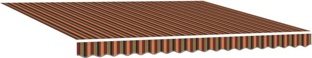 Einziehbare Markise vidaXL in Gelb und Orange, B: 400 cm, T: 350 cm - Bild 1