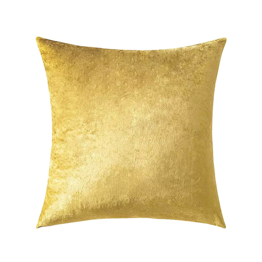 Luxuriöser Samt Kissenbezug von inyahome in Binghua Gold für Sofa und Bett, nur Bezug - Bild 3