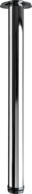 Hettich Tischbein-Set 4-teilig in Chrom, Durchmesser: 6 cm, Höhe: 71 cm - Bild 1