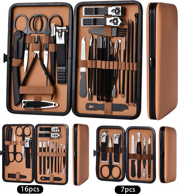 OLOEY Maniküre Werkzeug Set, Edelstahl, Unisex - Bild 1
