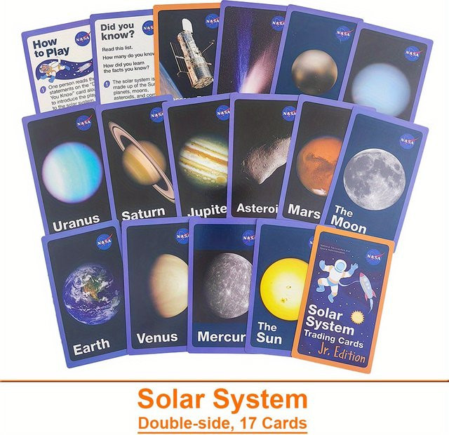 Sonnensystem Star Learning Flashcard Space Trading Card, Weltraum, Pappe / Karton, Bunt / Mehrfarbig - Bild 1