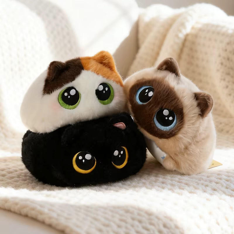 BOOKFONG Kawaii Mini Katzen-Plüschtier, Kuscheltier, Bunt / Mehrfarbig - Bild 2