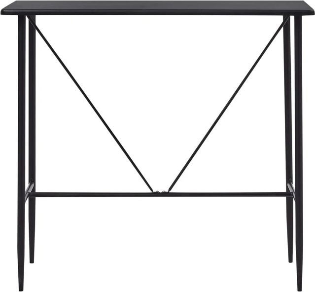 vidaXL Bartisch in Schwarz aus MDF und Stahl, B/T/H: 120 x 60 x 110 cm - Bild 1