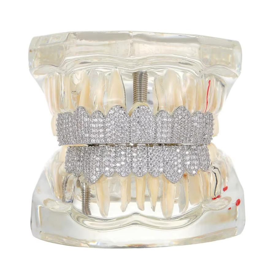 Anztilam Grillz, Messing, Zirkonia, Unisex - Bild 4