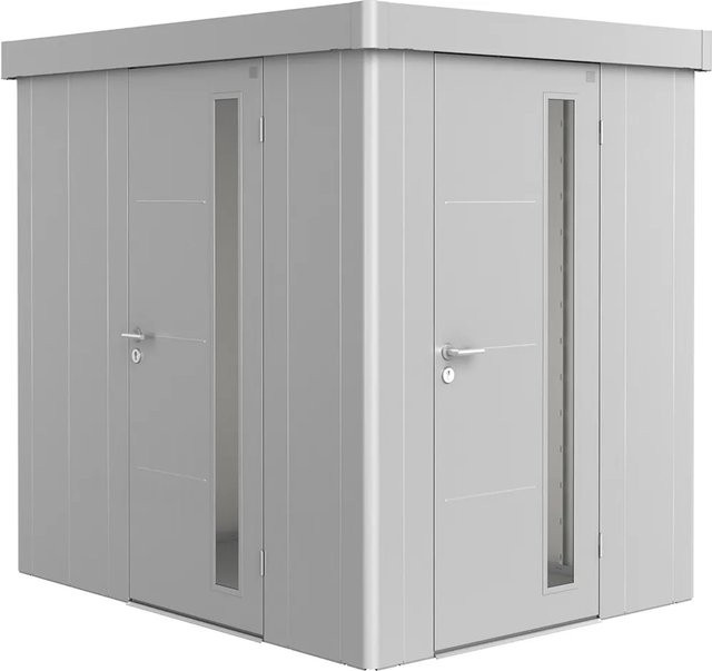 Biohort Zusatztür für Gerätehaus Neo in Silber-Metallic, feuerverzinkt - Bild 1
