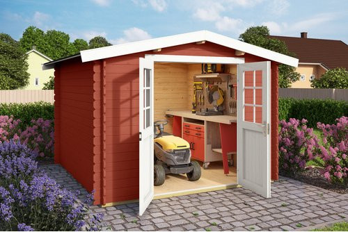 Mr. GARDENER Gartenhaus Australien aus Holz in Rot, B/H/T: 333 x 222 x 310 cm - Bild 1