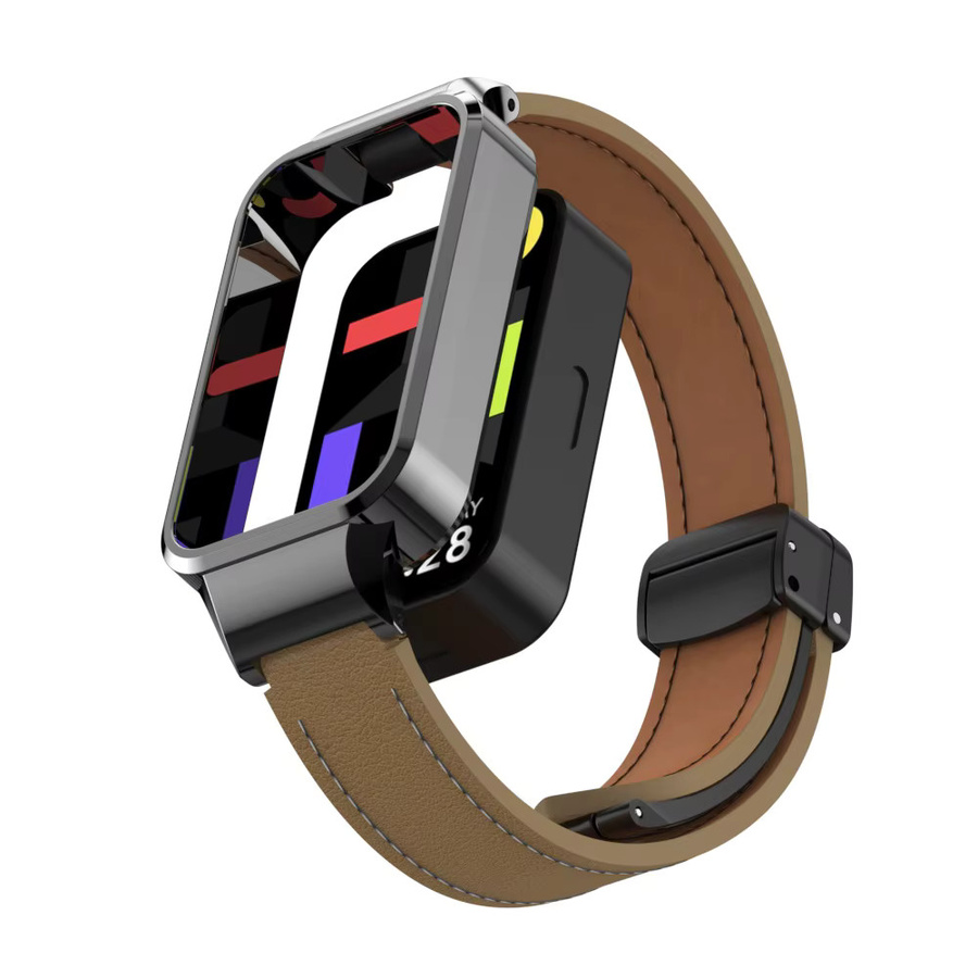 Xiaomi Uhrenarmband Leder, Schwarz, Unisex - Bild 2