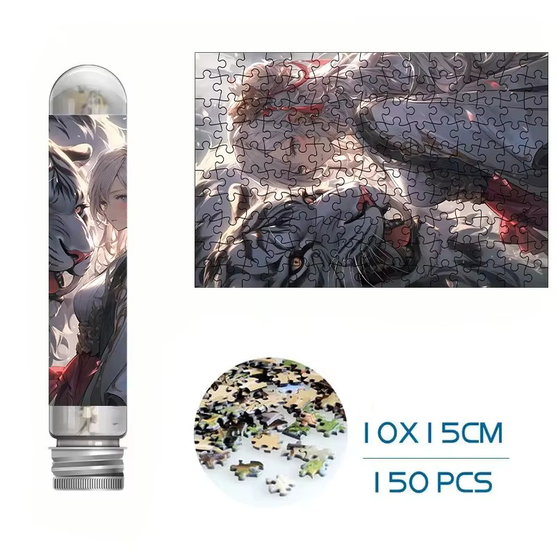 MaxRenard Mini Reagenzglas Puzzles, 150-teiliges Set, Weiß - Bild 2