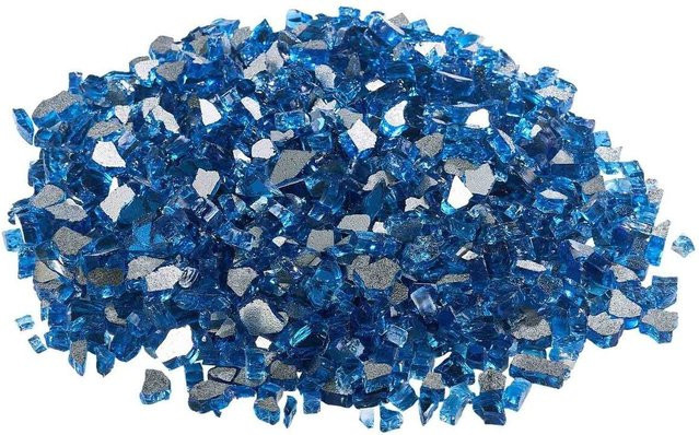 Buying Solutions, MB Kaminglassteine aus gehärtetem Feuerglas in Pazifikblau, 4,5 kg - Bild 1