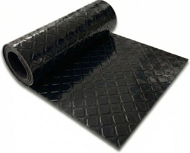 Floordirekt PVC-Bodenbelag Check Quadra in Schwarz mit Quadrat-Optik, Breite: 110 cm, Länge: 250 cm - Bild 1