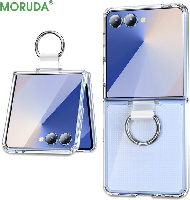 Stoßfeste Samsung Galaxy Z Flip Hülle in Silberring-Optik mit angenehmer Haptik für Samsung Galaxy Z Flip 7 6 5 4 3 - Bild 1
