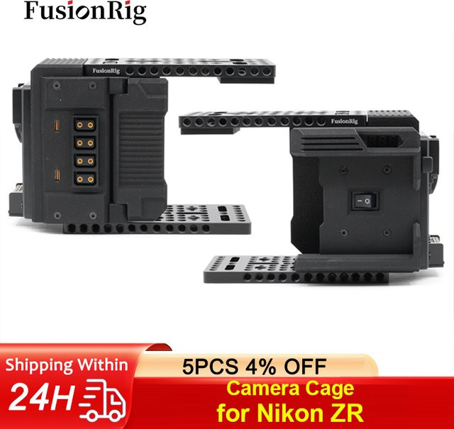 FusionRig Erweiterungsmodul für Nikon ZR Kamerakäfig in Schwarz - Bild 1