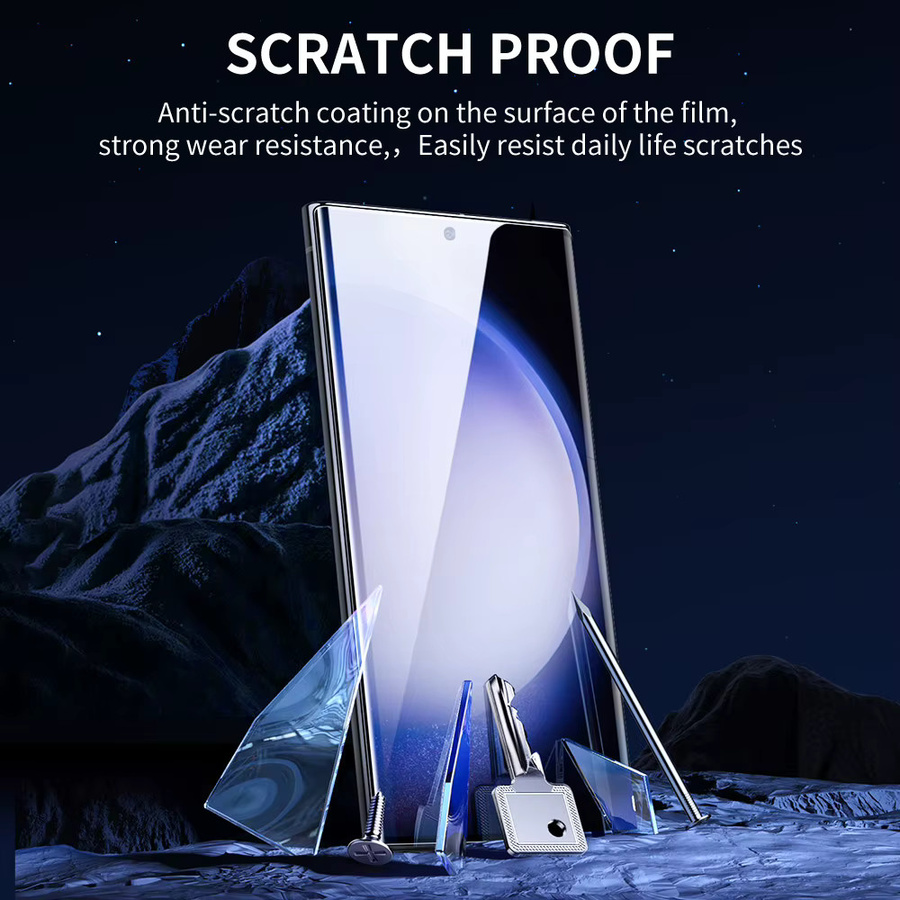 SmartDevil UV-Vollkleber-Displayschutzfolie für Samsung Galaxy S25, S24 Ultra, S23 Ultra und S22 in Transparent mit HD Soft Film und Anti-Fingerabdruck-Funktion - Bild 4