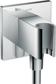 Hansgrohe Axor Fixfit Einhandmischer mit integrierter Haltefunktion in gebürstetem Silber, Wandmontage, 1/2 Zoll - Bild 1