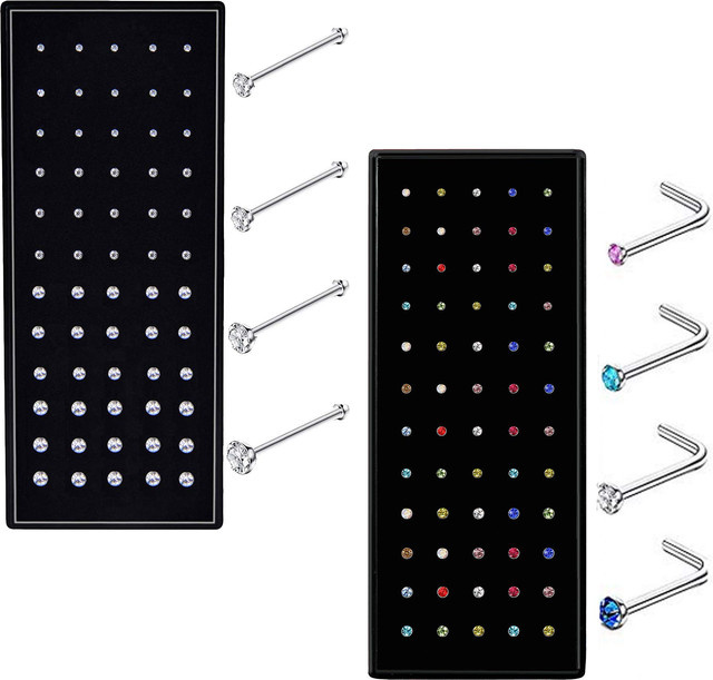 Drperfect Nasenstecker Edelstahl, Silber, Unisex - Bild 1