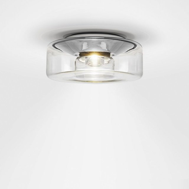 Serien Lighting Curling Ceiling L LED-Deckenleuchte mit transparentem Glasschirm und Chrom-Finish, Warmweiß 3000K - Bild 1