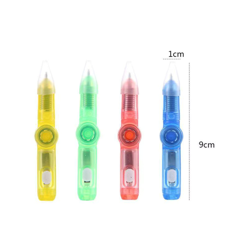 Soulbao Bunter Glitter Fingertip Gyro Stift als Mini Kugelschreiber und Stressabbau-Spielzeug für Kinder in Multicolour - Bild 4