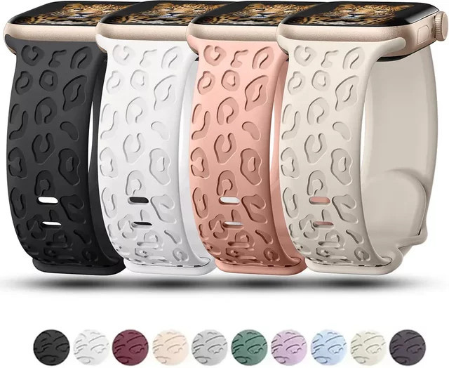 Uhrenarmband Silikon, Leoparden, Unisex - Bild 1