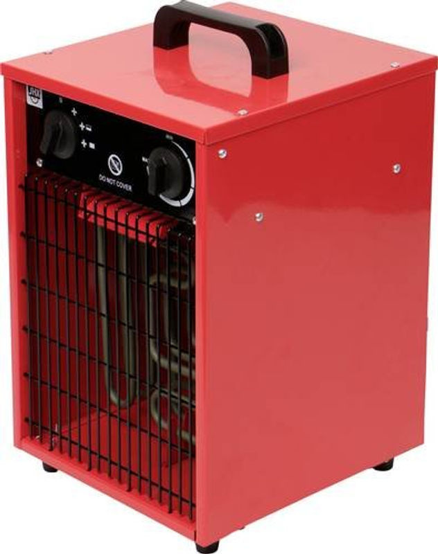SHX Heizlüfter SHX310HEAT2022 in Rot aus Edelstahl und Metall mit Thermostat und Überhitzungsschutz - Bild 2