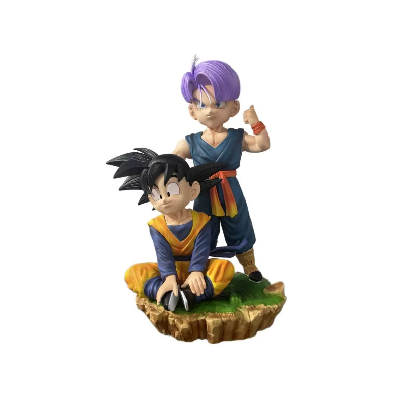 Bandai Dragon Ball Goten Sitzende Pose & Trunks Stehende Pose, Anime Figur Statue, 2-teiliges Set - Bild 2