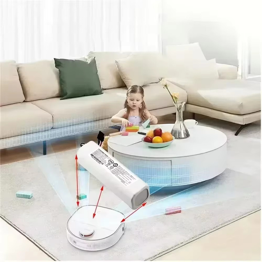 Original Dreame Ersatzakku für Roboter-Staubsauger D9 F9 L10 L10 Pro, 5200 mAh Lithium-Ionen-Akku, Weiß - Bild 2
