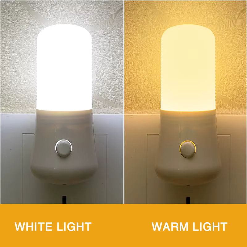 Feimefeiyou LED Nachtlicht mit Push-Button Schalter in Weiß für Schlafzimmer, Kinderzimmer und Wohnräume - Bild 2