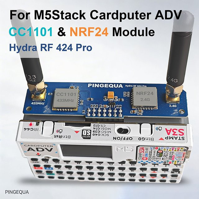 M5Stack Cardputer ADV RF-Modul 2-in-1 mit NRF24 und CC1101 Dual-Band-Board für stabiles 2,4G und 433M Signal - Bild 1