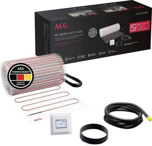AEG Elektrische Fußbodenheizung TBS TC 200/1 Set Plus in Weiß mit Thermostat, 1 m² - Bild 1