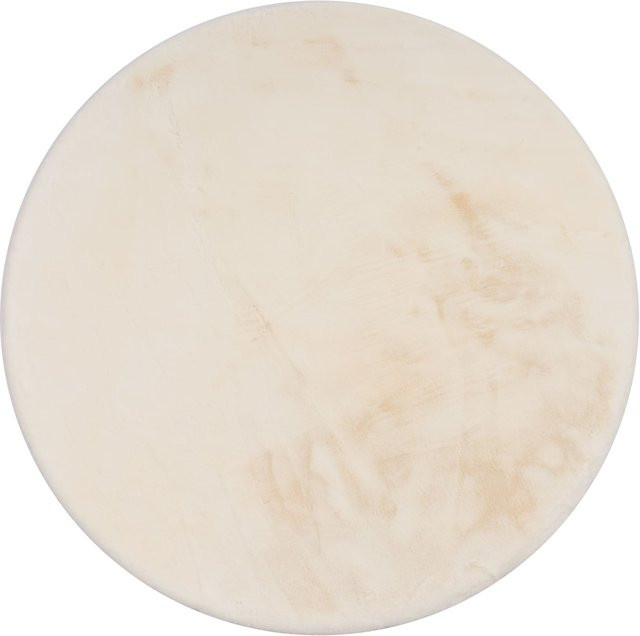 Runder Fellteppich Fluffy deluxe in Beige, Durchmesser: 120 cm - Bild 1