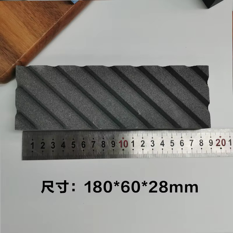 RSCHEF Siliziumkarbid-Abziehstein zum Messerschärfen, Körnung 320, B/T/H: 18,0 x 6,0 x 2,8 cm - Bild 2