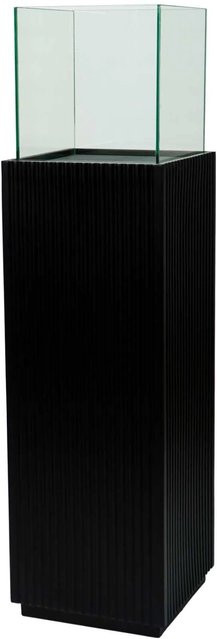 Vivanno Windlichtsäule Candela in Skandischwarz, B/T/H: 27 x 27 x 100 cm - Bild 1
