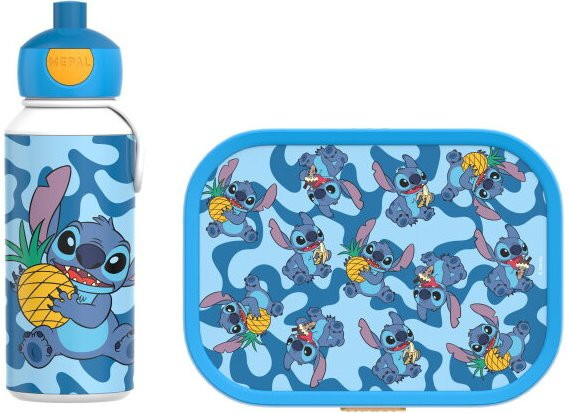 Mepal Pausenset Campus Stitch 2-teilig in Blau mit Trinkflasche und Brotdose - Bild 1