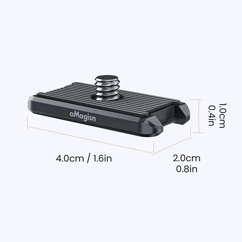 Insta360 Ace Pro Metall-Schnellverschluss 1/4 Top-Abdeckung Schnellverschluss-Board-Kit in Schwarz - Bild 6