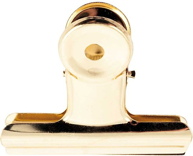 Rico Design Paper Poetry Klemmbrettklammern in Gold, 6 Stück, 30 mm - Bild 1
