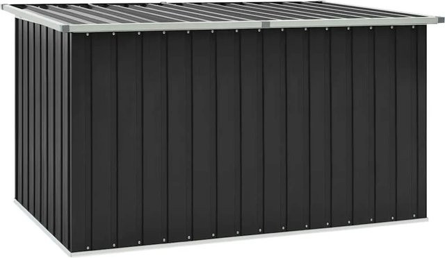 vidaXL Gartenbox aus verzinktem Stahl und Kunststoff, Anthrazit, B/T/H: 171 x 99 x 93 cm - Bild 1