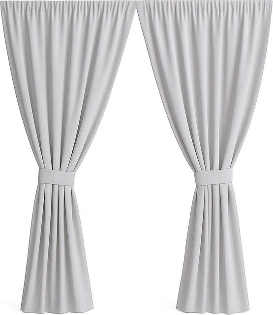 Setgarden Curtain Garden Outdoor Vorhang Grau, 2 Stück, B: 155 cm, H: 200 cm - Bild 1