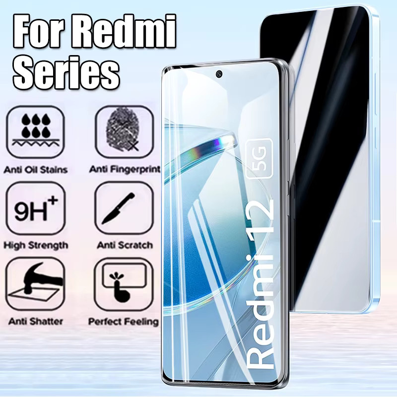 3er-Set gehärtetes Glas Displayschutzfolie für Xiaomi Redmi 12 5G, transparent, mit Fingerabdruck-Entsperrfunktion und Anti-Explosions-Schutz - Bild 2