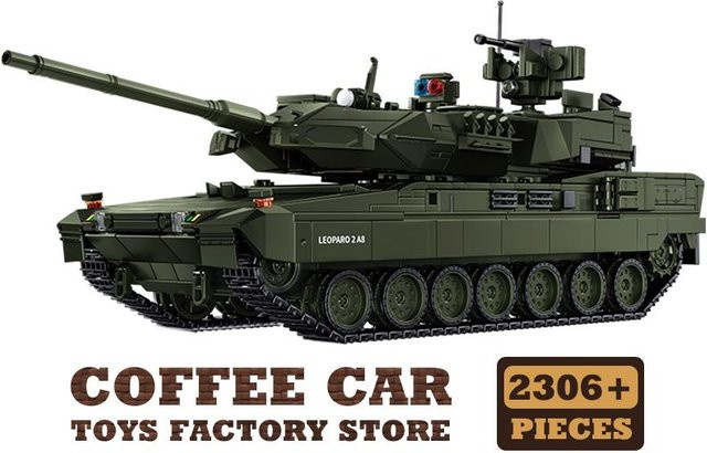 MOC Bausteine WW2 Militärfahrzeug KF41 Hauptkampfpanzer 2A8, ab 14 Jahren - Bild 1