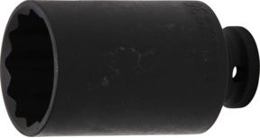 BGS Kraft-Steckschlüssel-Einsatz Zwölfkant aus Chrom-Molybdänstahl mit 1/2 Zoll Innenvierkant Antrieb und 36 mm Schlüsselweite - Bild 1