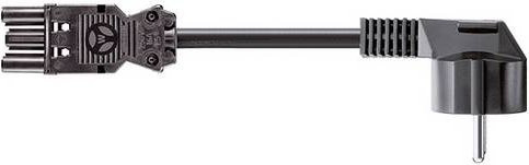 Bachmann 375.076 Anschlussleitung Schwarz 5m - Bild 1