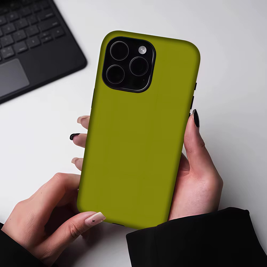 Potdemiel Magnetische Handyhülle für iPhone 17 16 15 14 13 Pro Max Plus in Olivgrün - Bild 5