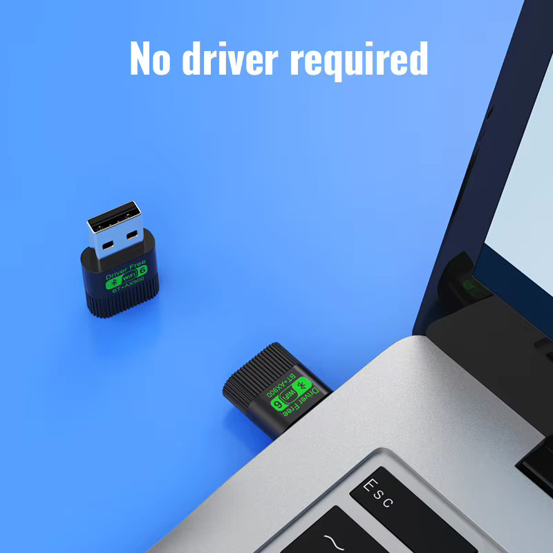 KEBIDUMEI WiFi 6 und Bluetooth 5.4 Netzwerkkarte Dual Band 2,4G+5GHz Wireless Receiver Adapter für PC und Laptop in Schwarz - Bild 4
