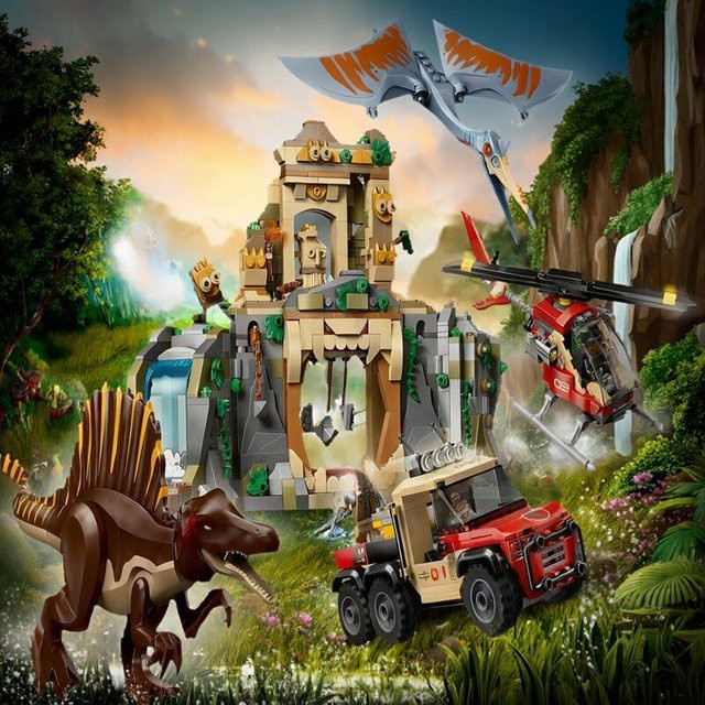 LEGO Dinosaurier-Weltpark 76976 Spinosaurus und Quetzalcoatlus Luftmission, Bausteine Modellbausatz - Bild 1