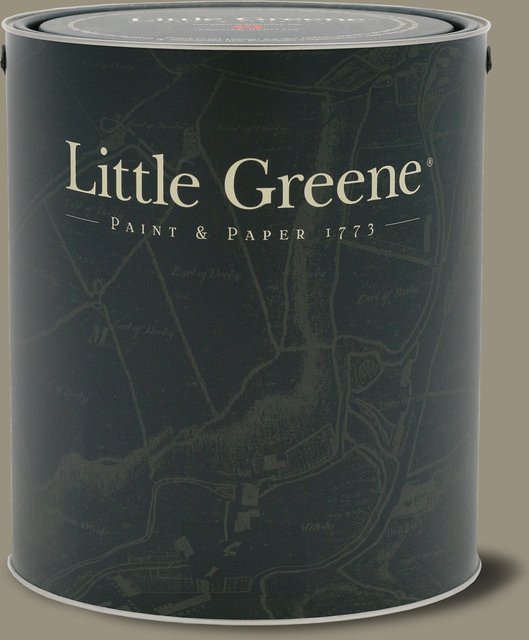 Little Greene Intelligent Eggshell Wandfarbe Serpentine 233 Grün-Grau 5 l - Bild 1